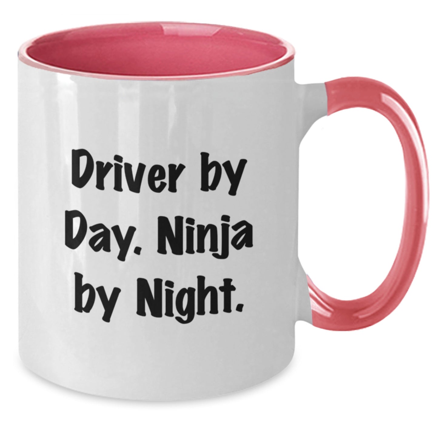 Funny Driver Gifts by Day, Ninja by Night Two Tone Coffee Mugs for Men, Women, Friends, Coworkers, and Family from Driver Enthusiasts - Additional