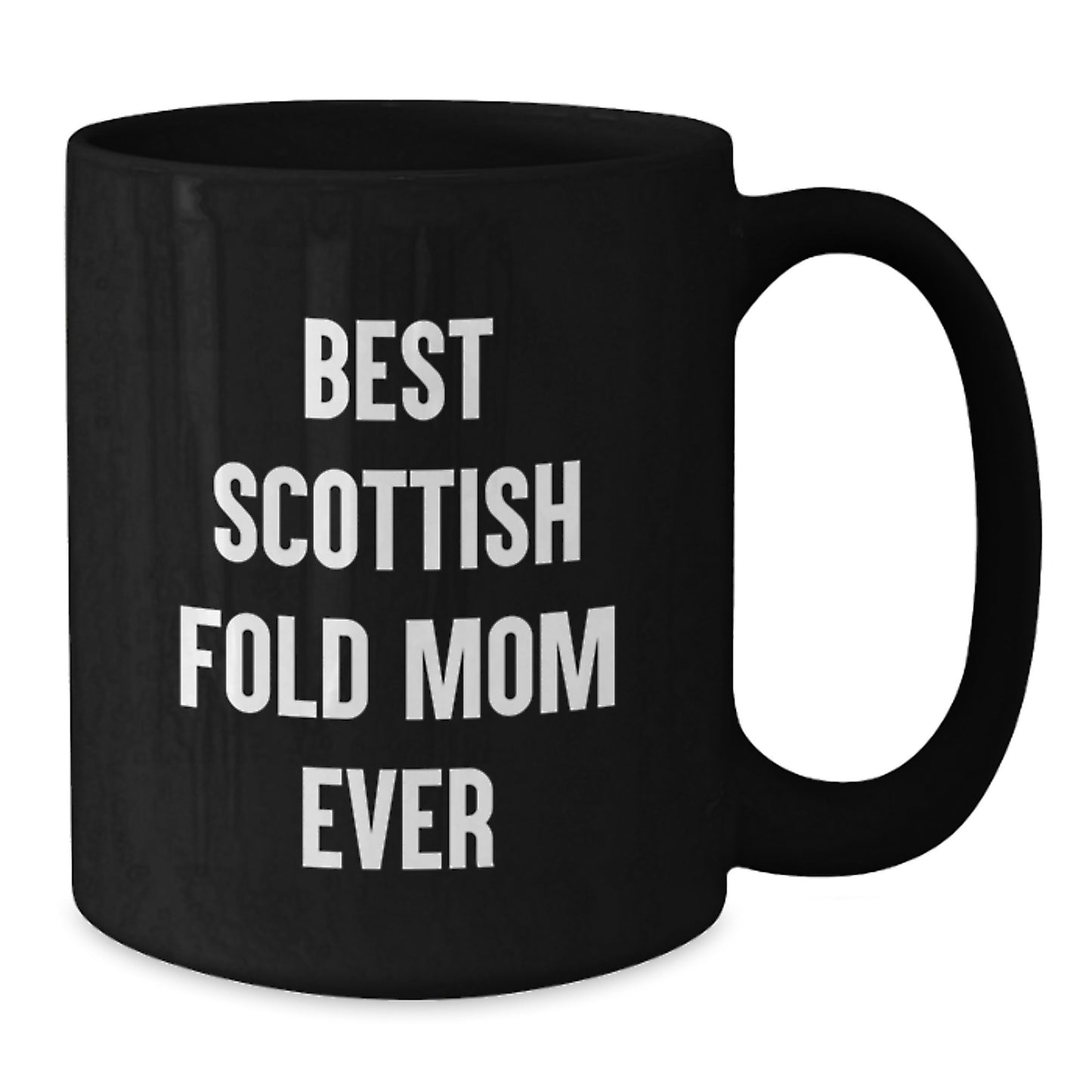 Black Coffee Mugs for Scottish Fold Cat Lovers, Funny Quote Gifts from Mom on Valentine's - Additional