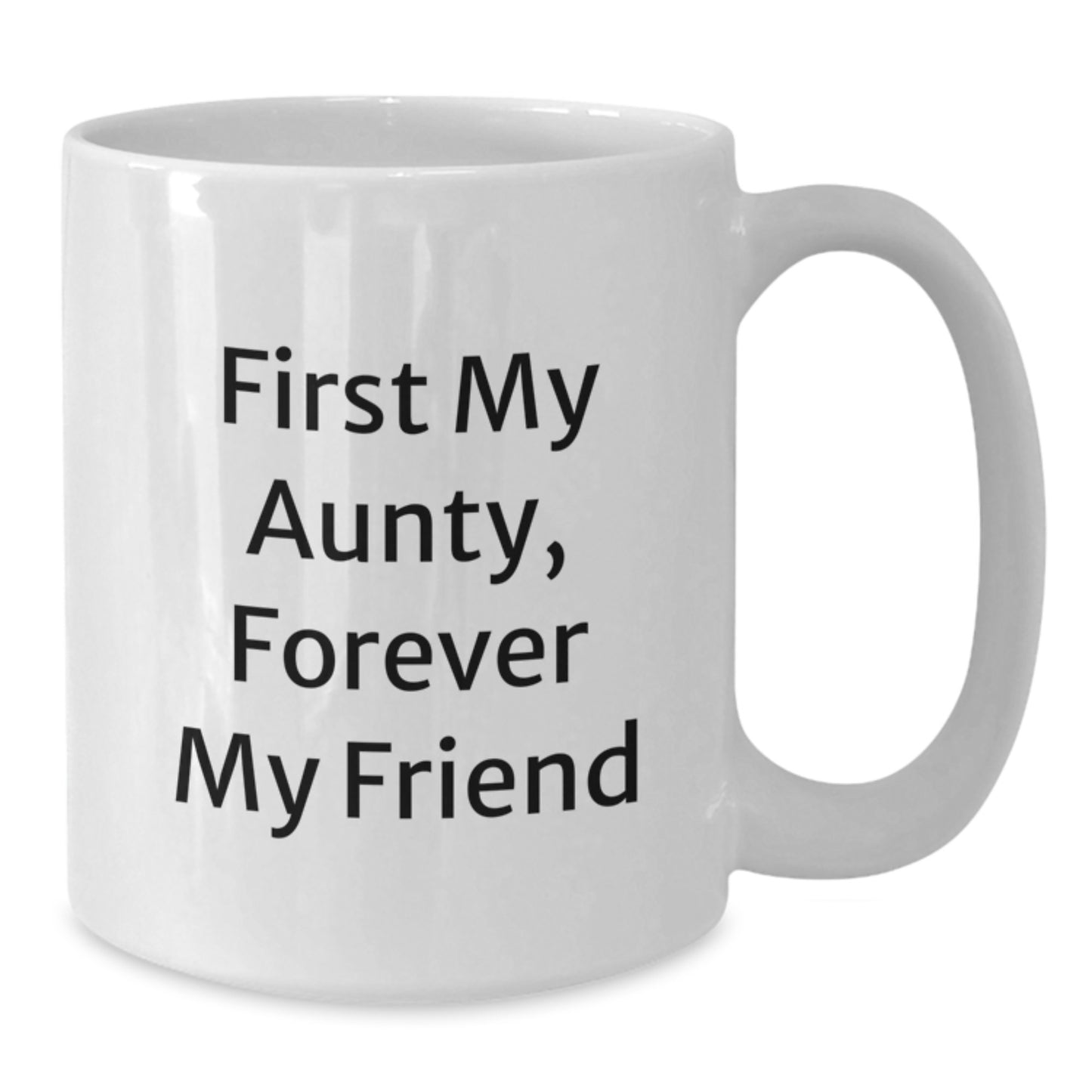 Funny Aunty Quotes White Coffee Mug, Gifts from Family to Aunty, Christmas Unique Presents for Aunty Friend - Additional