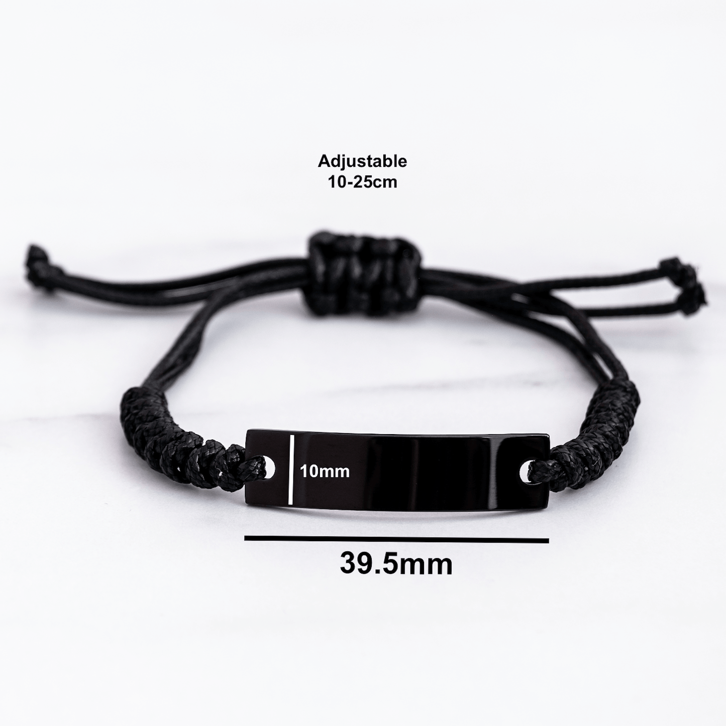 Funny Yoga Instructor Gifts from Men to Women - 'Figure It Out Yourself' Rope Bracelet for Mother's Day small / Black