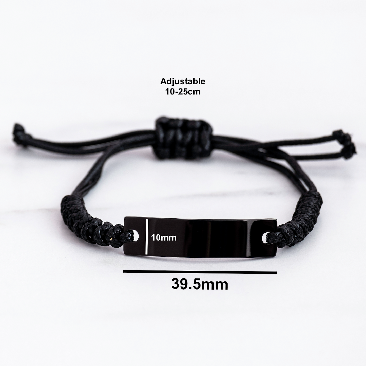 Funny Pharmacist Gifts from Men for Mother's Day, I'm A Pharmacist. I Speak Fluently In genius. Black Rope Bracelet, Adjustable, Engraved - Image 4