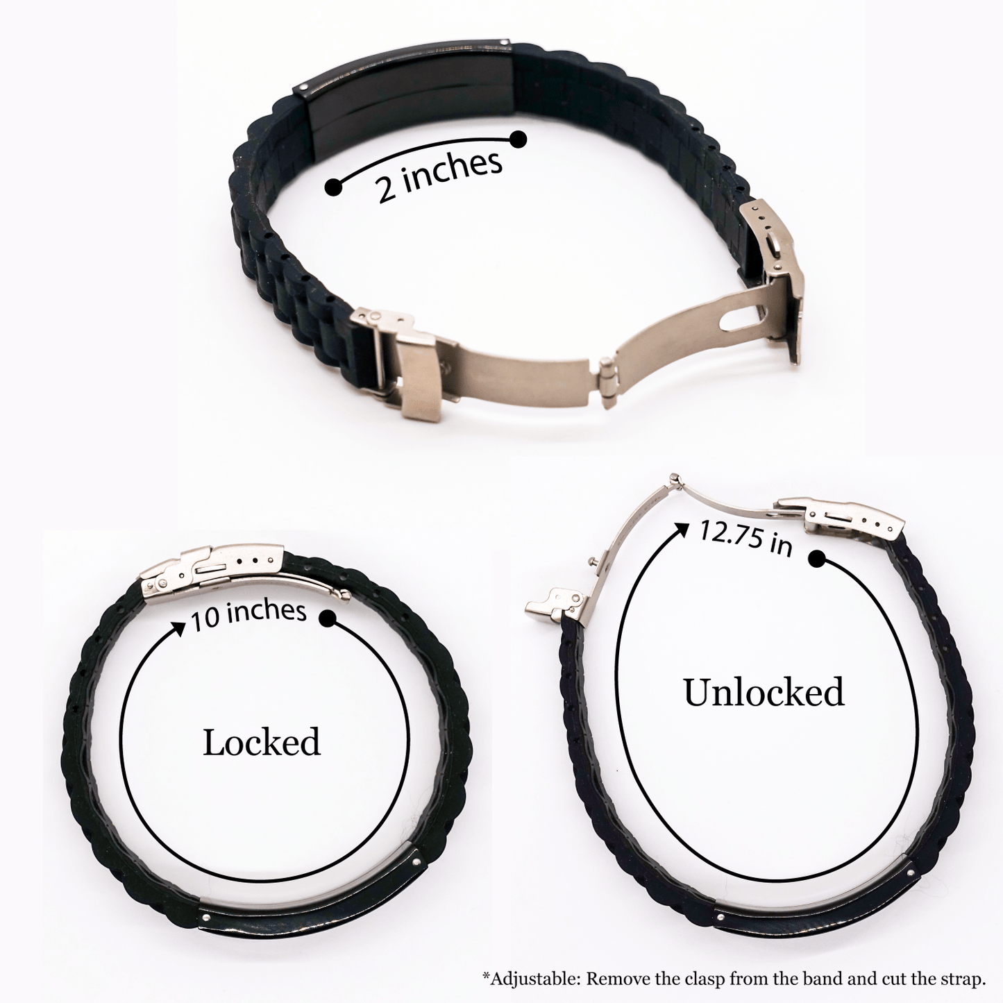 Funny groundskeeper Gifts from Men to groundskeeper, Best groundskeeper Ever Glide lock Clasp Bracelet for Mothers Day small / Black