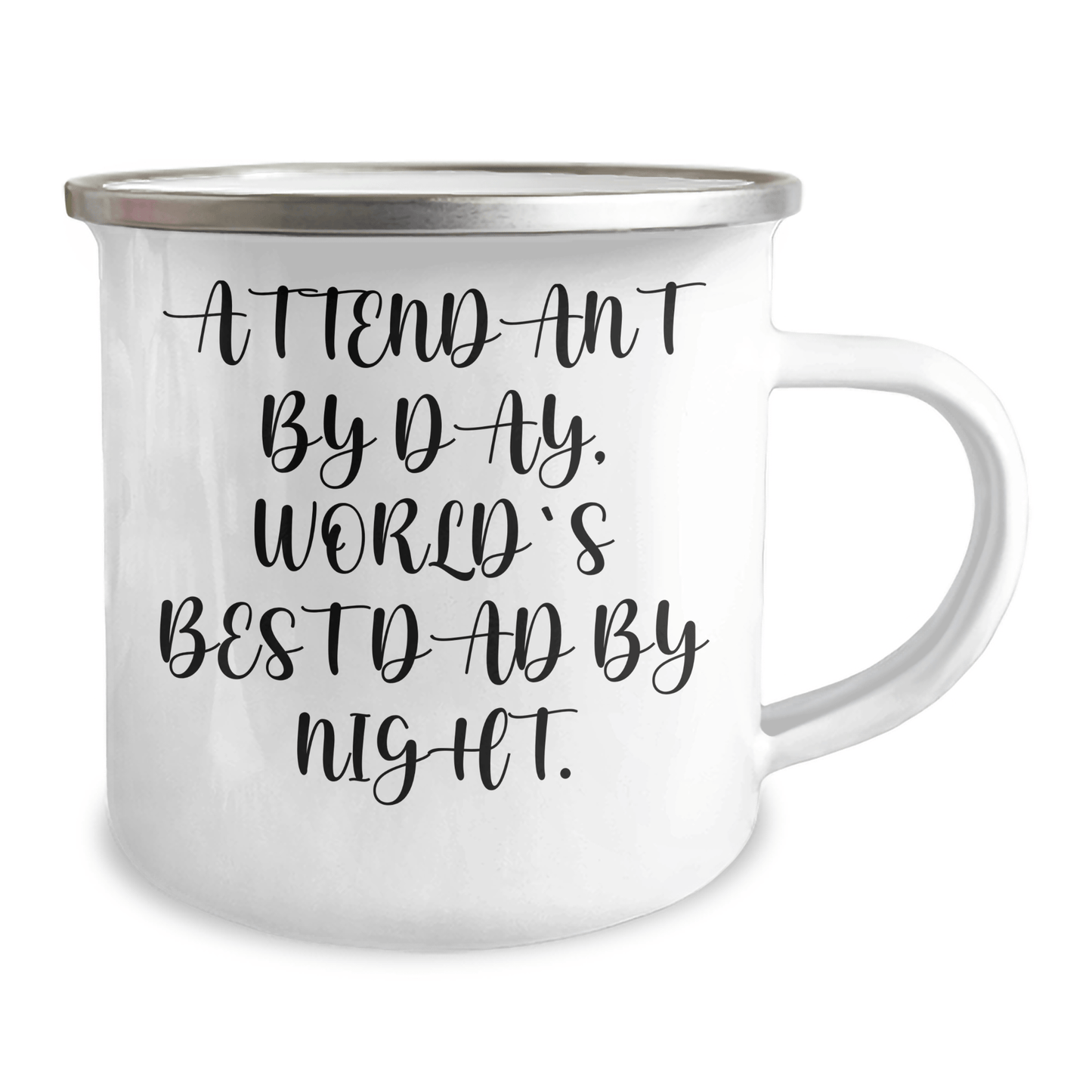 Attendant Gifts By Day, Funny Camping Mug By Night - Father's Day Unique Gifts from Men to Attendants 12oz / White
