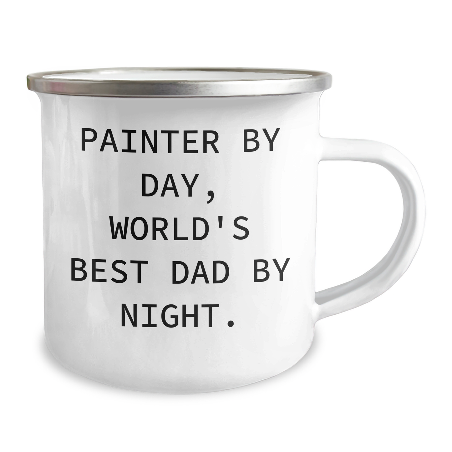Painter Gifts, Camping Mug for World's Best Dad - Funny Quote, Father's Day Unique Gifts from Family to Men - Image 2