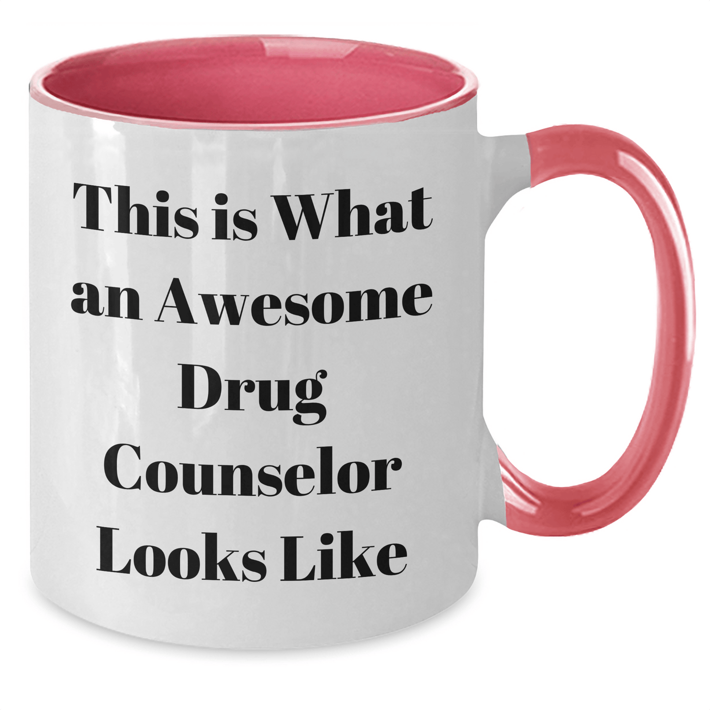 Funny Drug Counselor Gifts from Men - This Is What An Awesome Drug Counselor Looks Like Two Tone Coffee Mug, Father's Day Unique Gifts for Drug Counselor