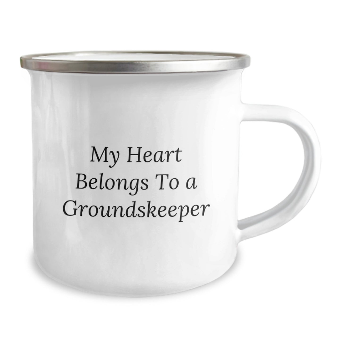 Funny groundskeeper Quotes Gifts from Family to groundskeeper Men Christmas Unique Mugs, My Heart Belongs To A groundskeeper Lover Camping Mug, groundskeeper Enthusiast Mug - Image 2