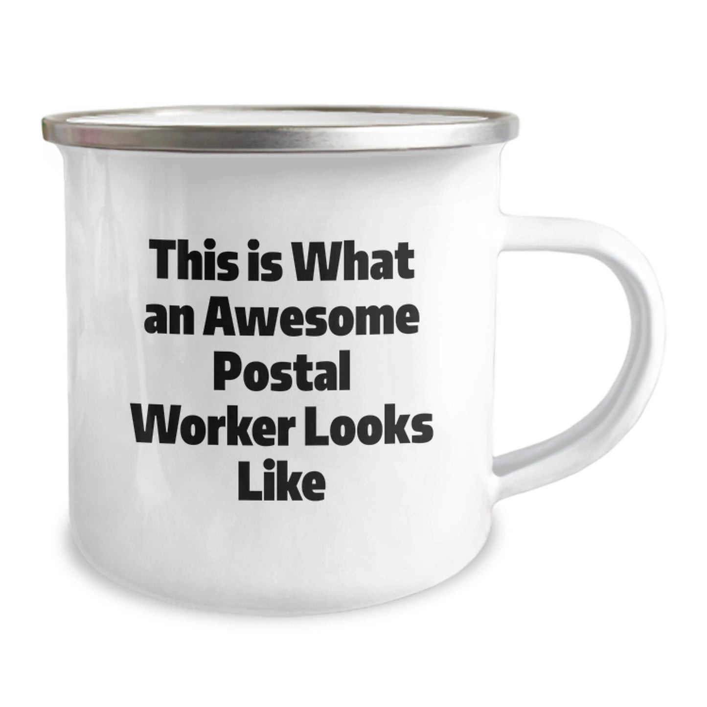 Gifts from Friends for Awesome Postal Worker Men Camping Mug - Valentine's Unique Gifts - Image 2