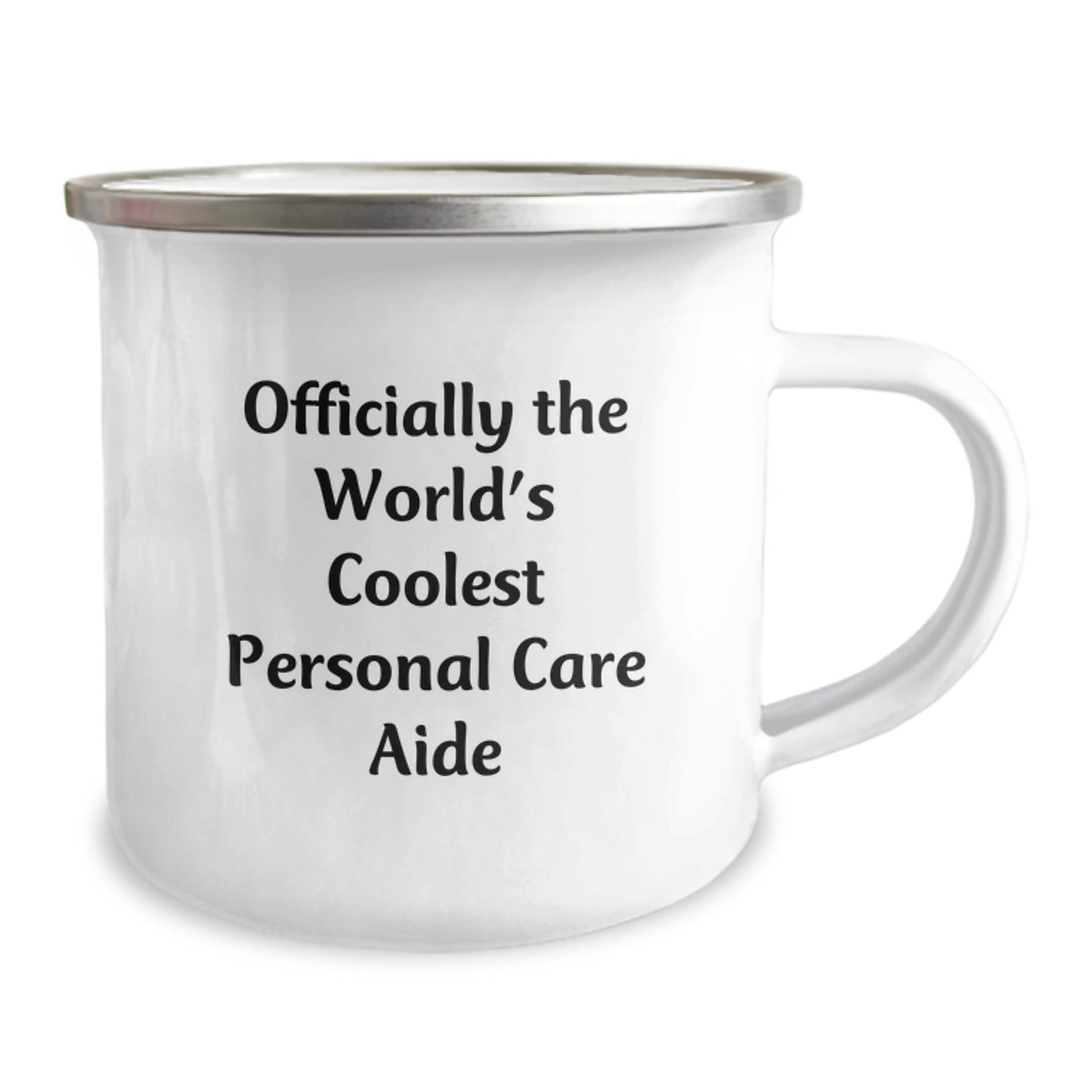 Funny Gifts from Men to Personal Care Aide Friends, Officially World's Coolest Camping Mug, Unique Christmas Unique Gifts - Image 2