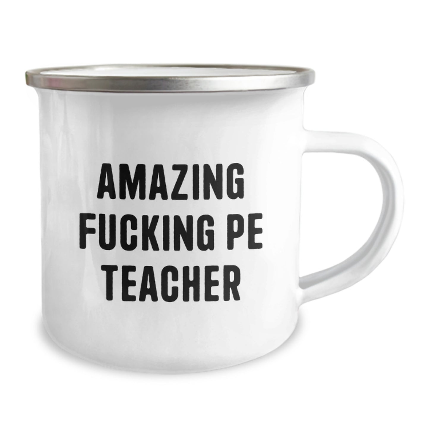 Funny PE Teacher Gifts for Men - Amazing Camping Mug for Birthday 'You're the PE Teacher' - Gifts from Men - Image 2