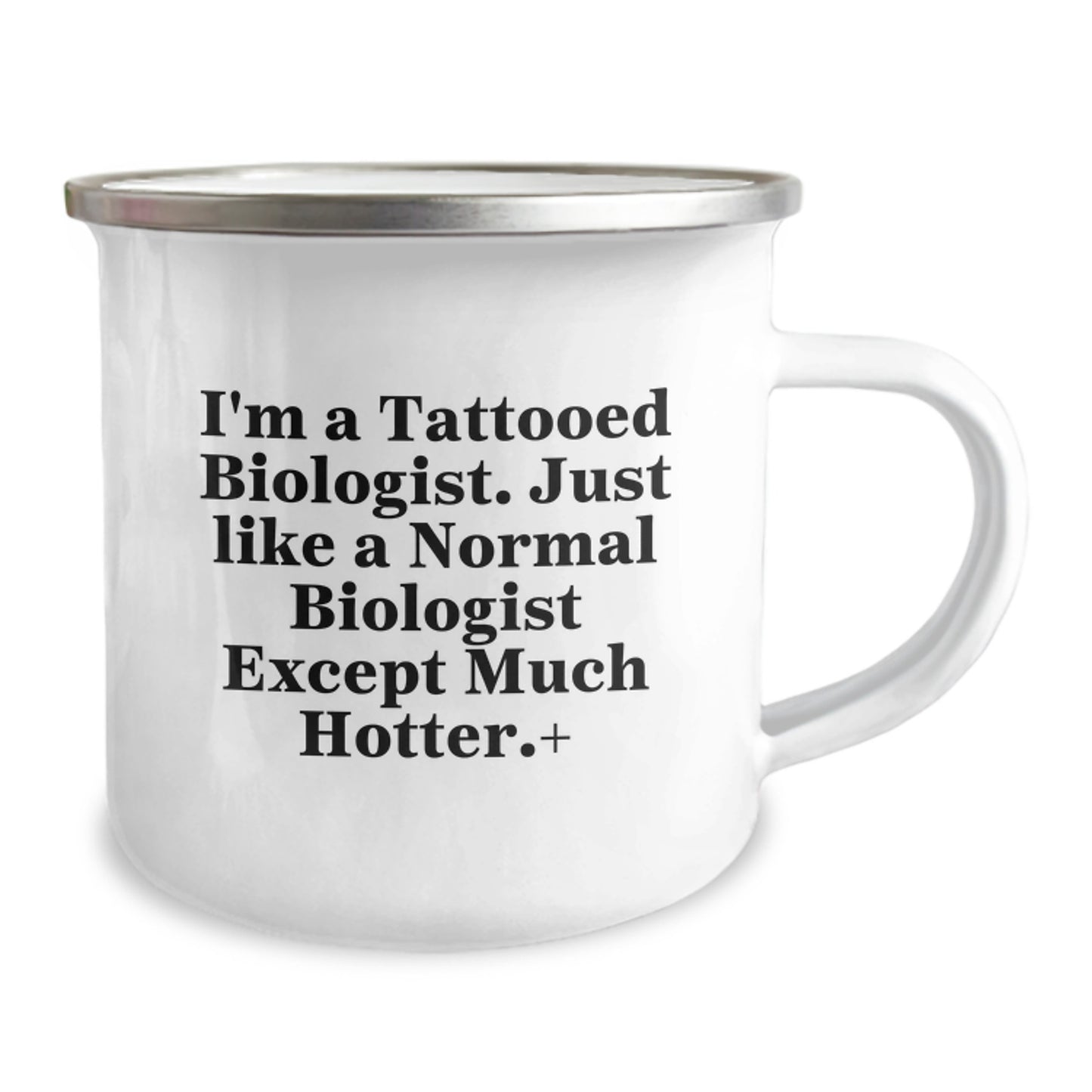 Funny Biologist Gifts - I'm A Tattooed Biologist Camping Mug for Birthday Men from Friends - Image 2