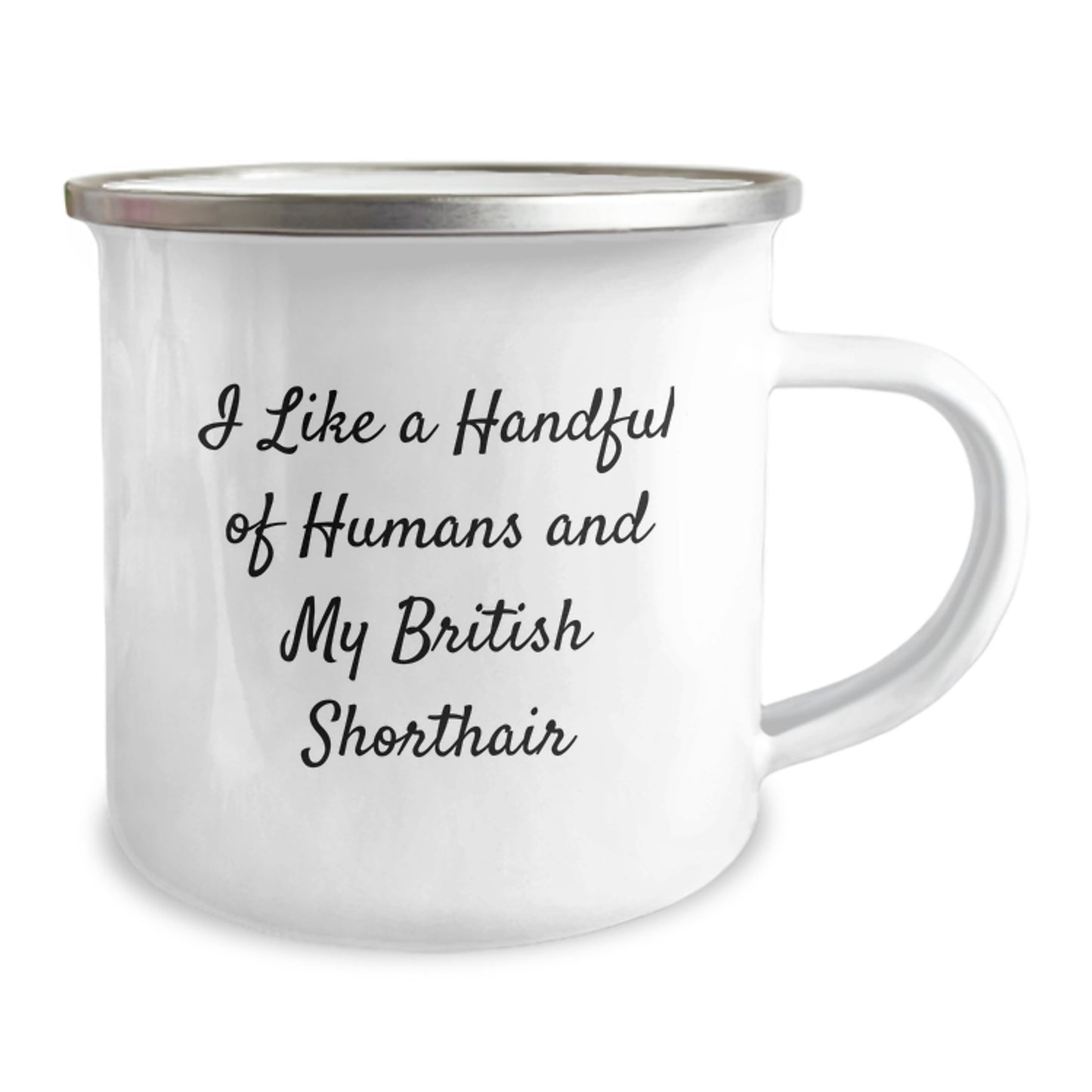 Funny British Shorthair Cat Lovers Gifts from Friends for British Shorthair Cat Enthusiasts - I Like A Handful Of Humans And My British Shorthair - Birthday Unique Gifts - Image 2