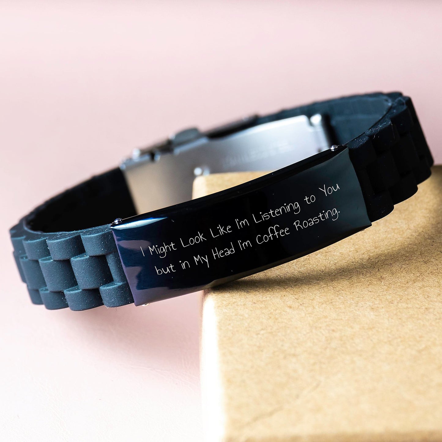 Funny Coffee Roasting Inspired Glide lock Clasp Bracelet Gifts from Men to Women Friends on Birthday Unique - Image 3