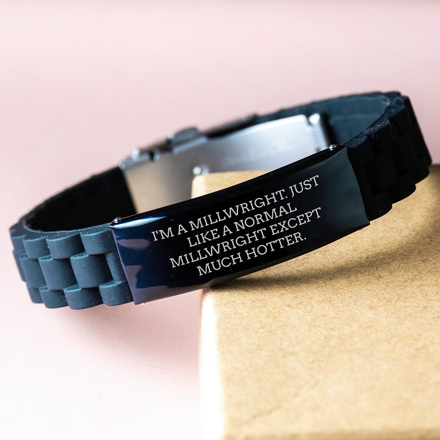 Millwright Gifts from Men to Friends - Funny Hot Millwright Glide lock Clasp Bracelet for Mom on Mother's Day - Image 3