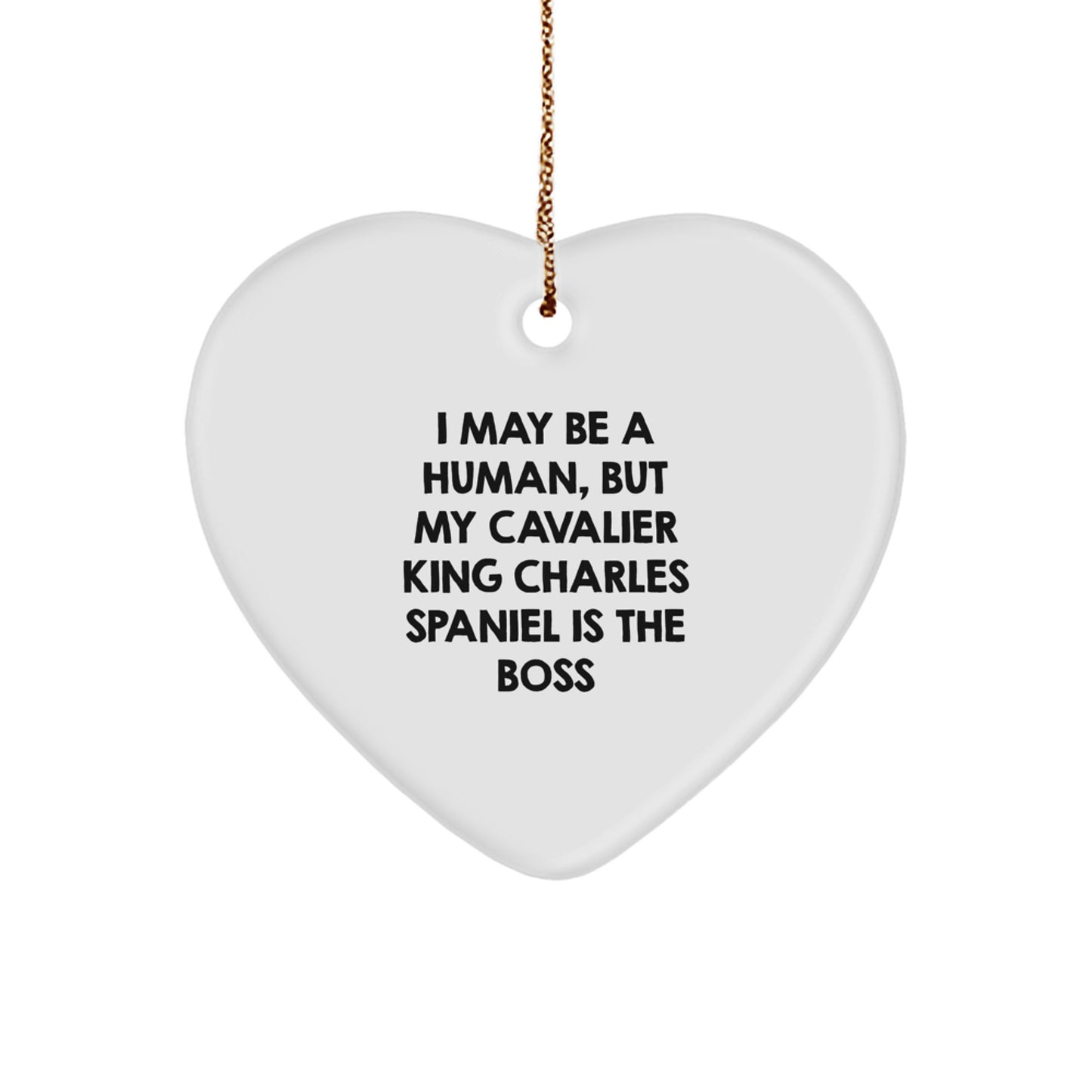 Cavalier King Charles Spaniel Dog Heart Ornament, Funny Quote Gifts from Friends to Family, Unique Christmas Unique Gifts for Men, Women, and Pet Lovers - Image 1