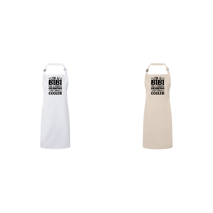 I'm A Bibi Like A Normal Grandma But Much Cooler Apron – Funny Bibi Gift – Grandma Apron – Gift For Bibi