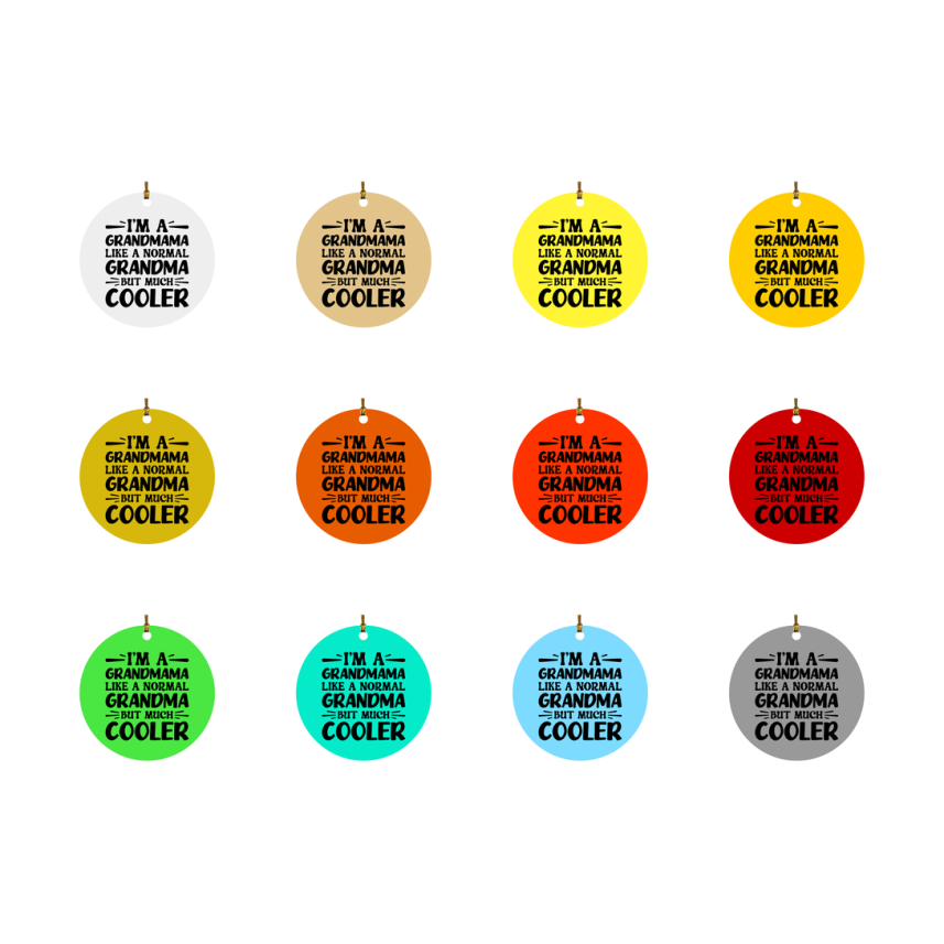 I'm A Grandmama Like A Normal Grandma But Much Cooler Ornament – Funny Grandmama Christmas Ornament – Gift For Grandmama – Grandma Ornament