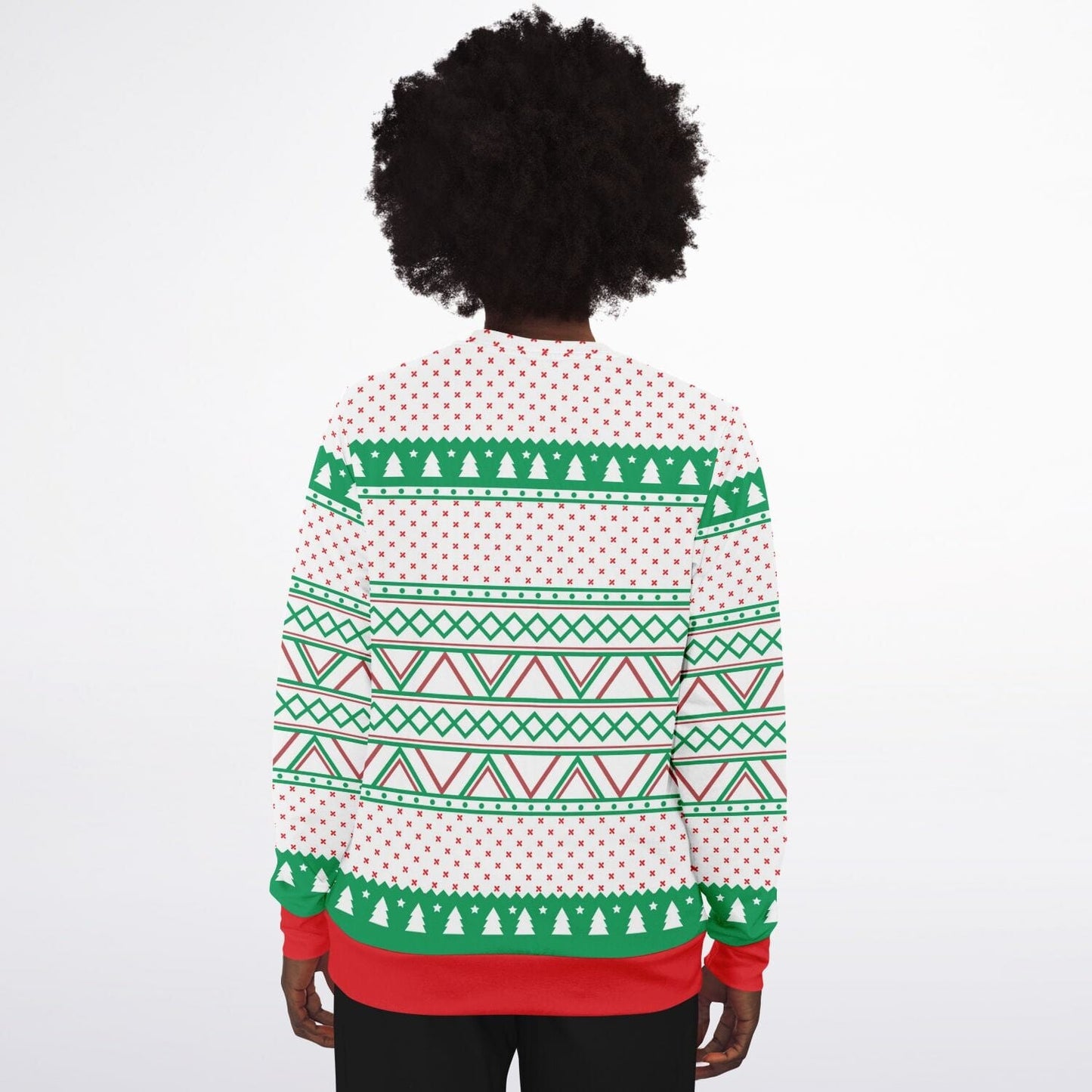 I Don't Believe in You Either - Funny Santa Ugly Christmas Sweater (Sweatshirt)