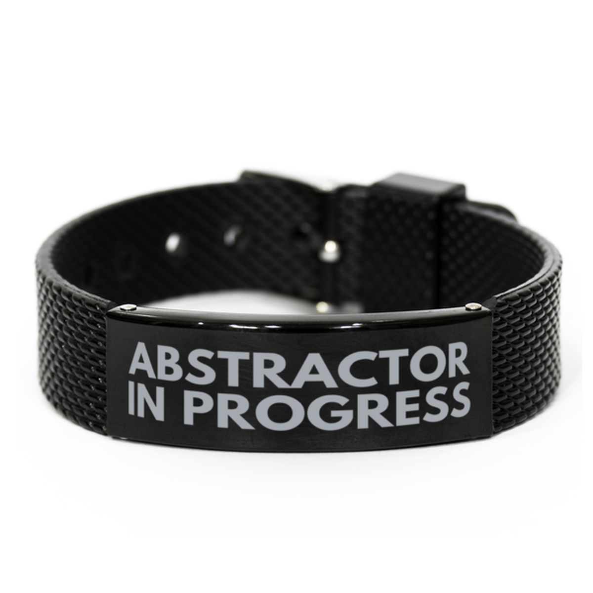 Inspirational Abstractor Black Shark Mesh Bracelet, Abstractor In Progress, Best Graduation Gifts for Students
