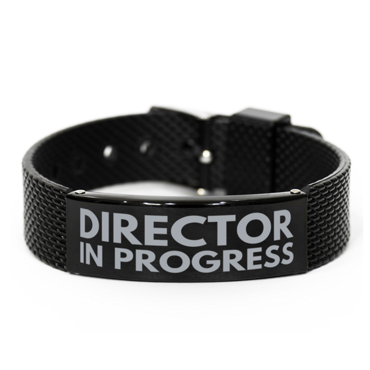 Inspirational Director Black Shark Mesh Bracelet, Director In Progress, Best Graduation Gifts for Students
