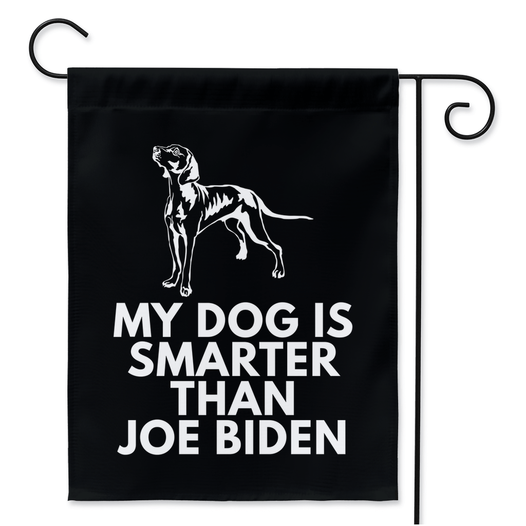 My Weimaraner Is Smarter Than Joe Biden (Yard Flags) Funny Gift For Anti Biden, Biden Sucks, Republican Dog Lover 24.5x32.125 inch
