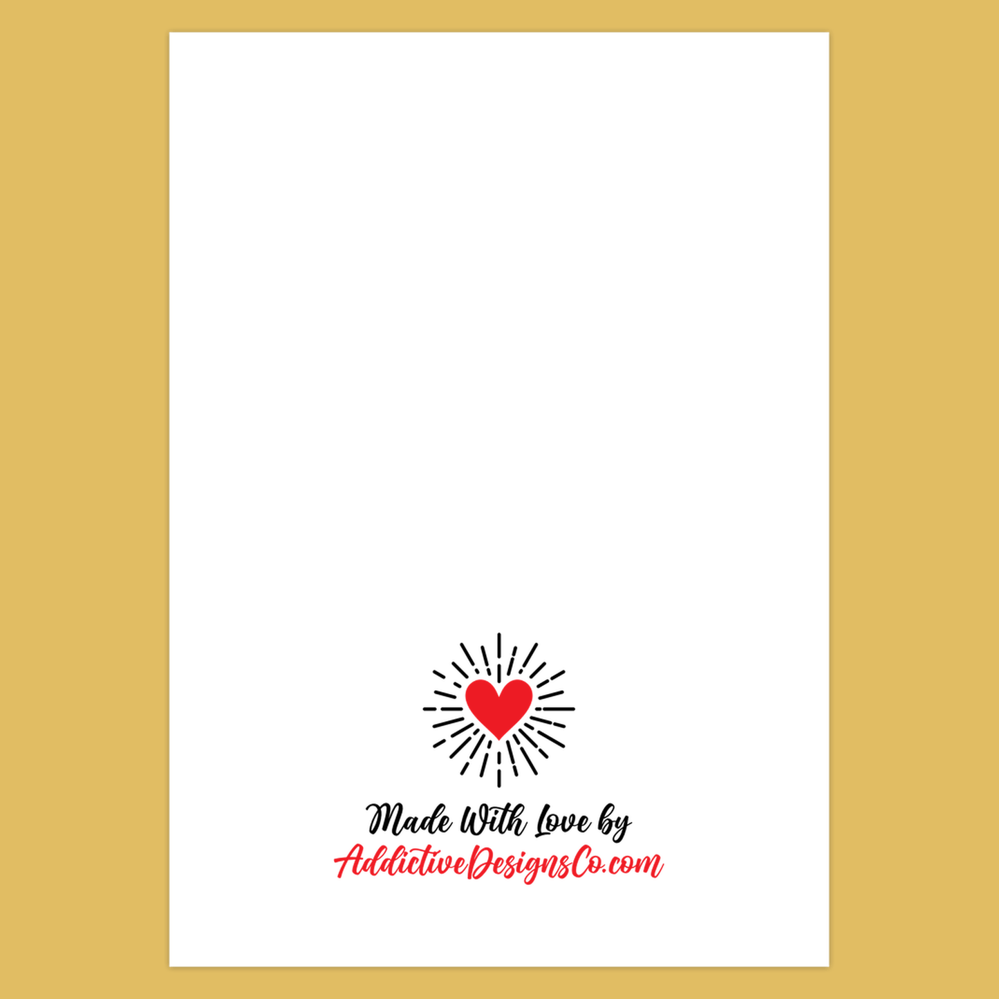 The Mamalorian (Folded Funny Mothers Day Card) Fun Gift For Sci-Fi Moms 120# Silk Cover / 5x7 inch / 1 Card