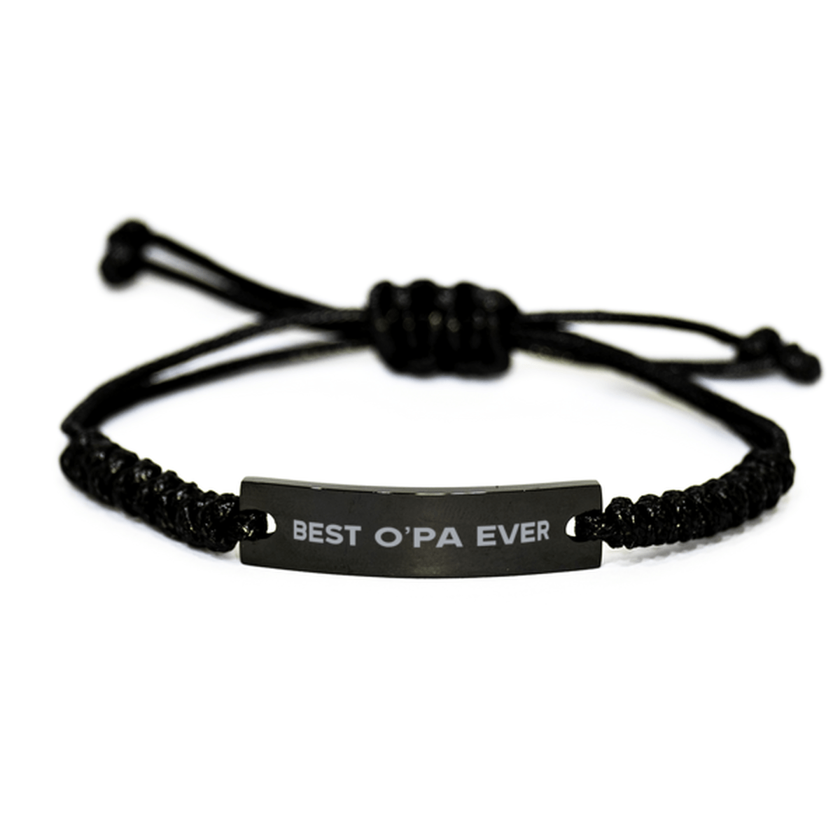 Unique O'Pa Black Rope Bracelet, Best O'Pa Ever, Gift for O'Pa