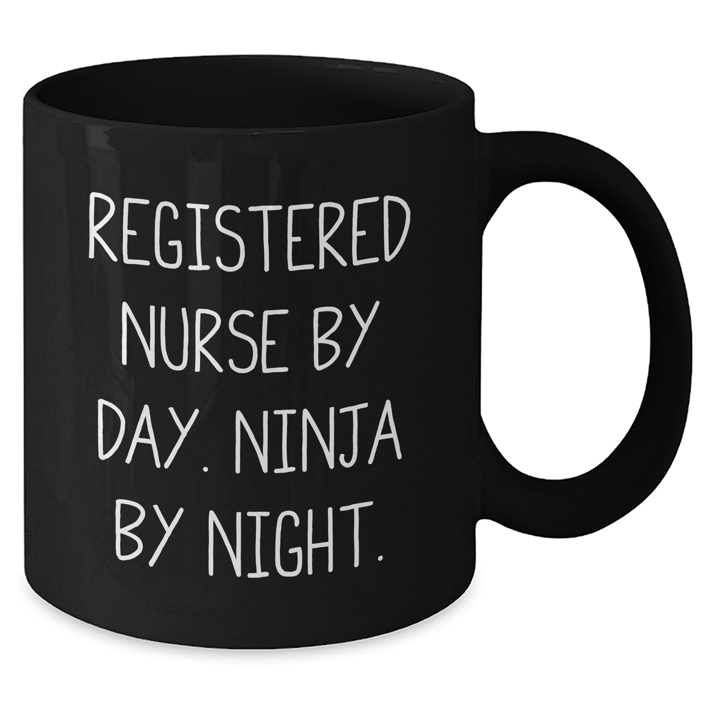 Registered Nurse Gifts, Funny Ninja Coffee Mug, 'Registered Nurse By Day. Ninja By Night.' - Unique Father's Day Unique Gifts from Friends and Family