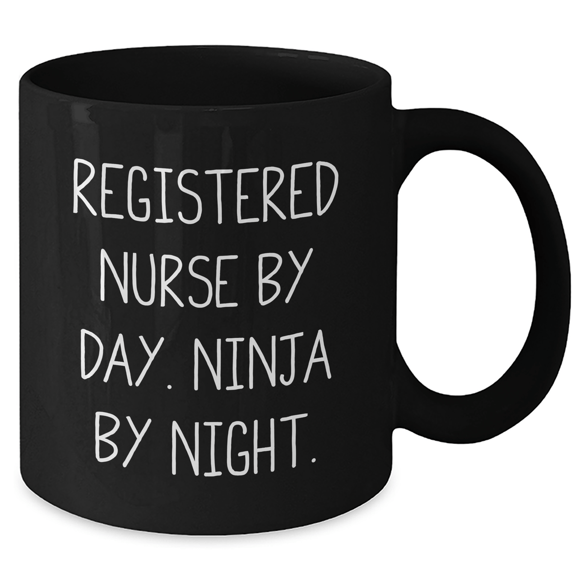 Registered Nurse Gifts, Funny Ninja Coffee Mug, 'Registered Nurse By Day. Ninja By Night.' - Unique Father's Day Unique Gifts from Friends and Family