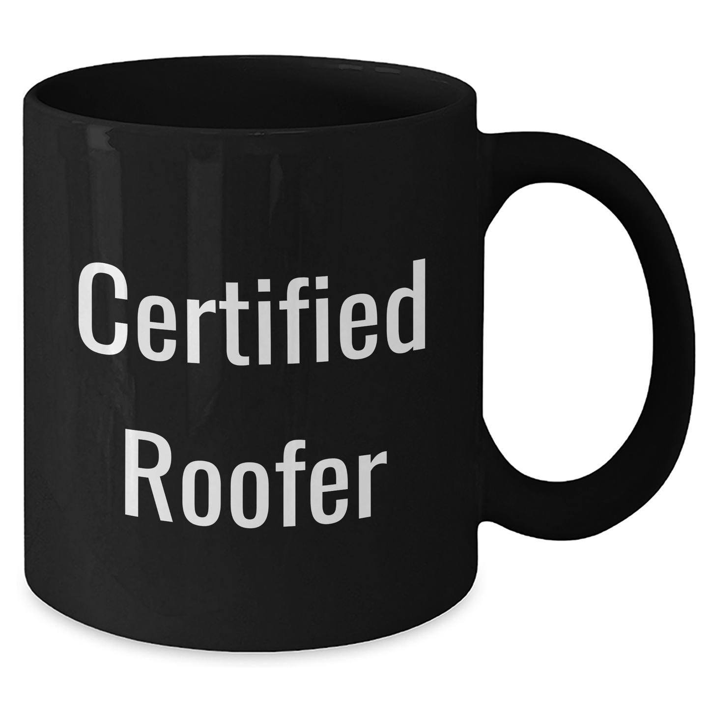 Funny Roofer Gifts, 'Certified Roofer' Black Coffee Mug, Dad's Day Unique Gifts from Family - Additional
