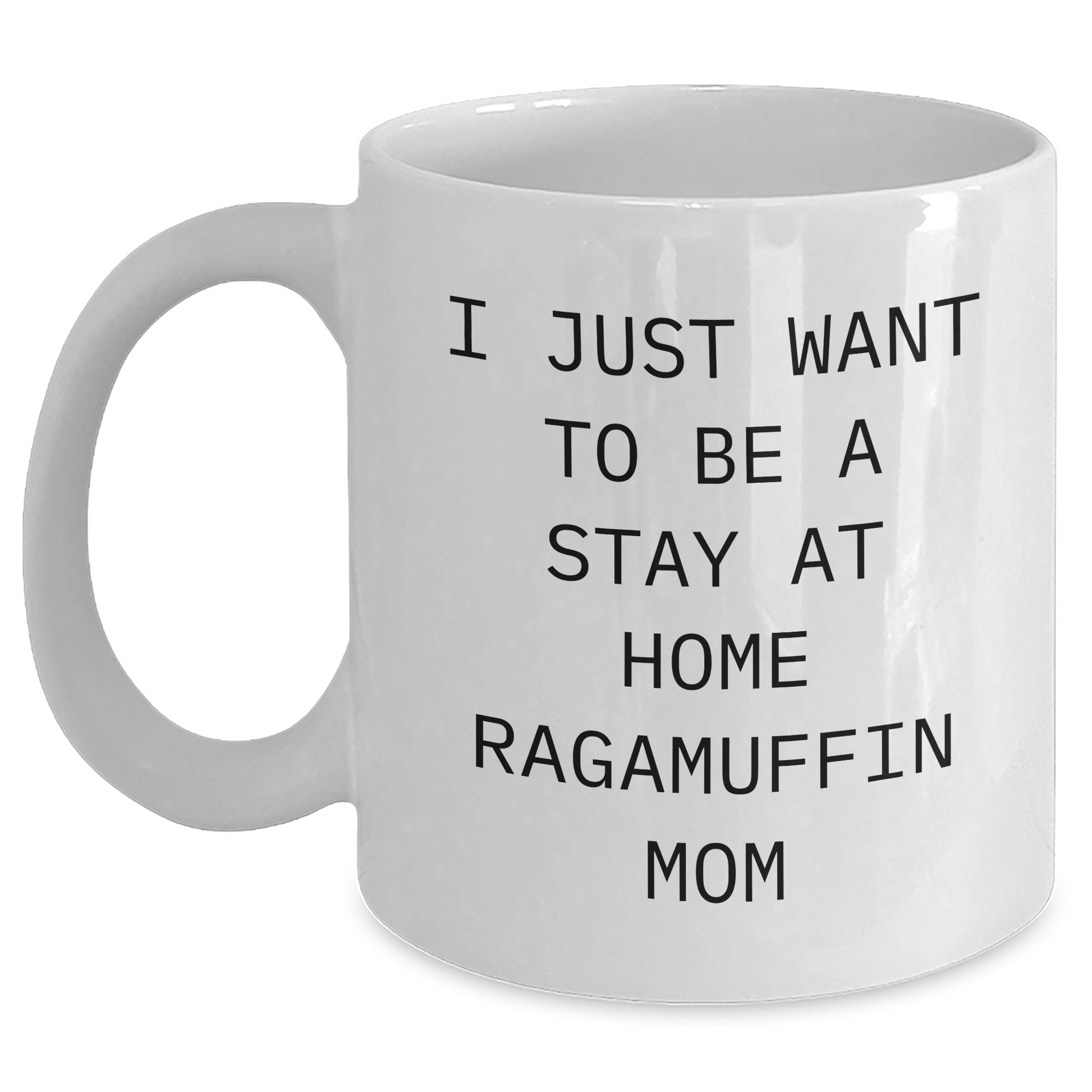 Ragamuffin Cat Mom's Funny Quote White Coffee Mug, Gifts from Mom to Dad, Perfect for Father's Day - Main