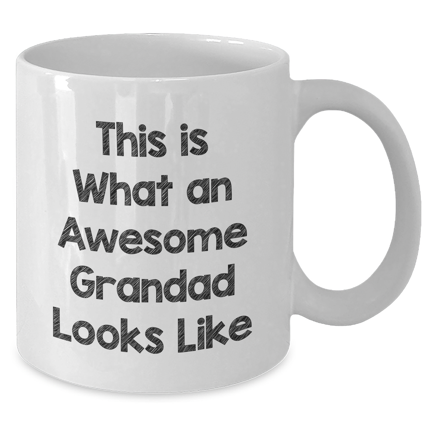 Funny Grandad Gifts, White Coffee Mugs for Him, 'This Is What An Awesome Grandad Looks Like' Quote, Gifts from Family, Perfect for Father's Day - Additional