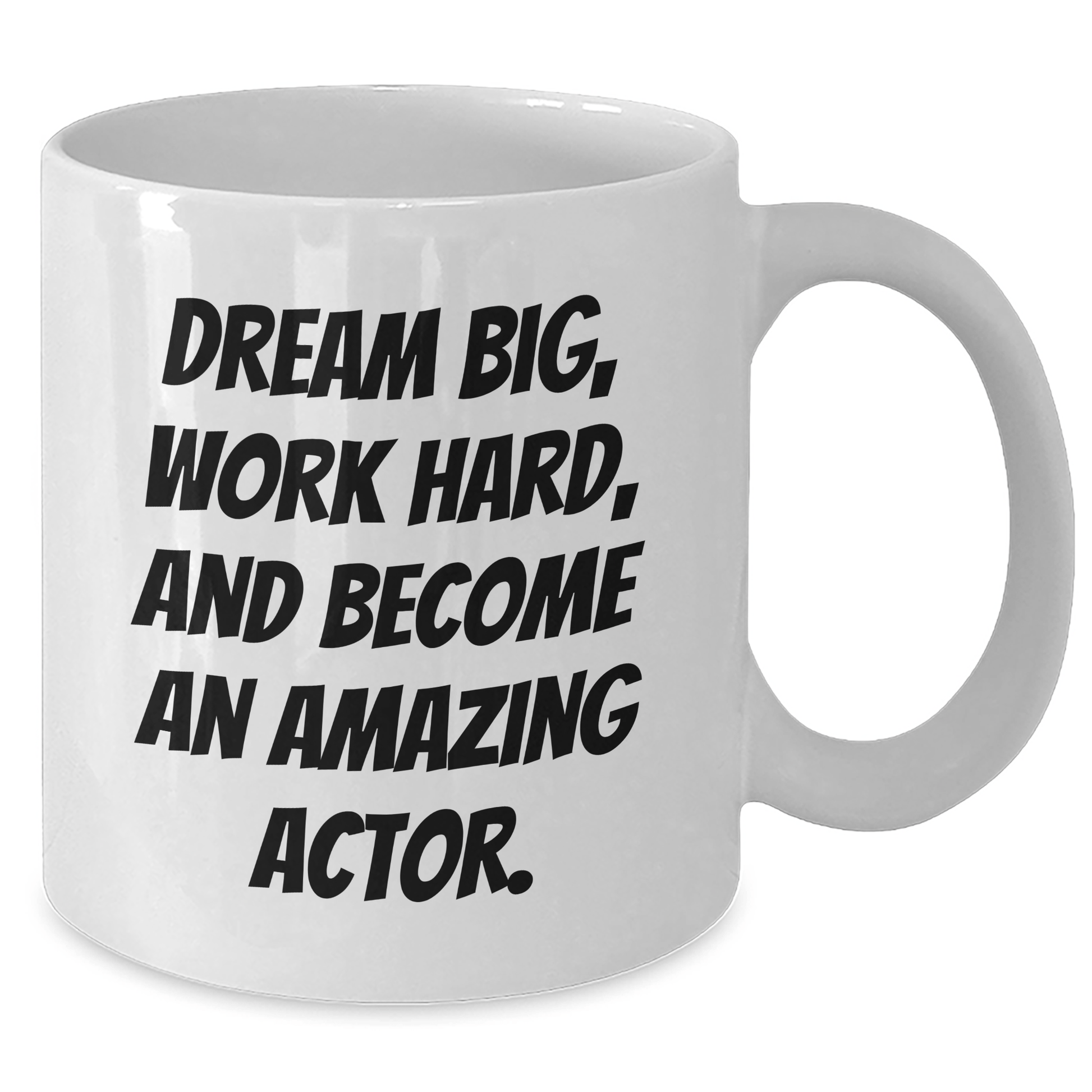 Actor Inspirational Gifts from Friends, Become An Amazing Actor, White Coffee Mug, Graduation Unique Gifts