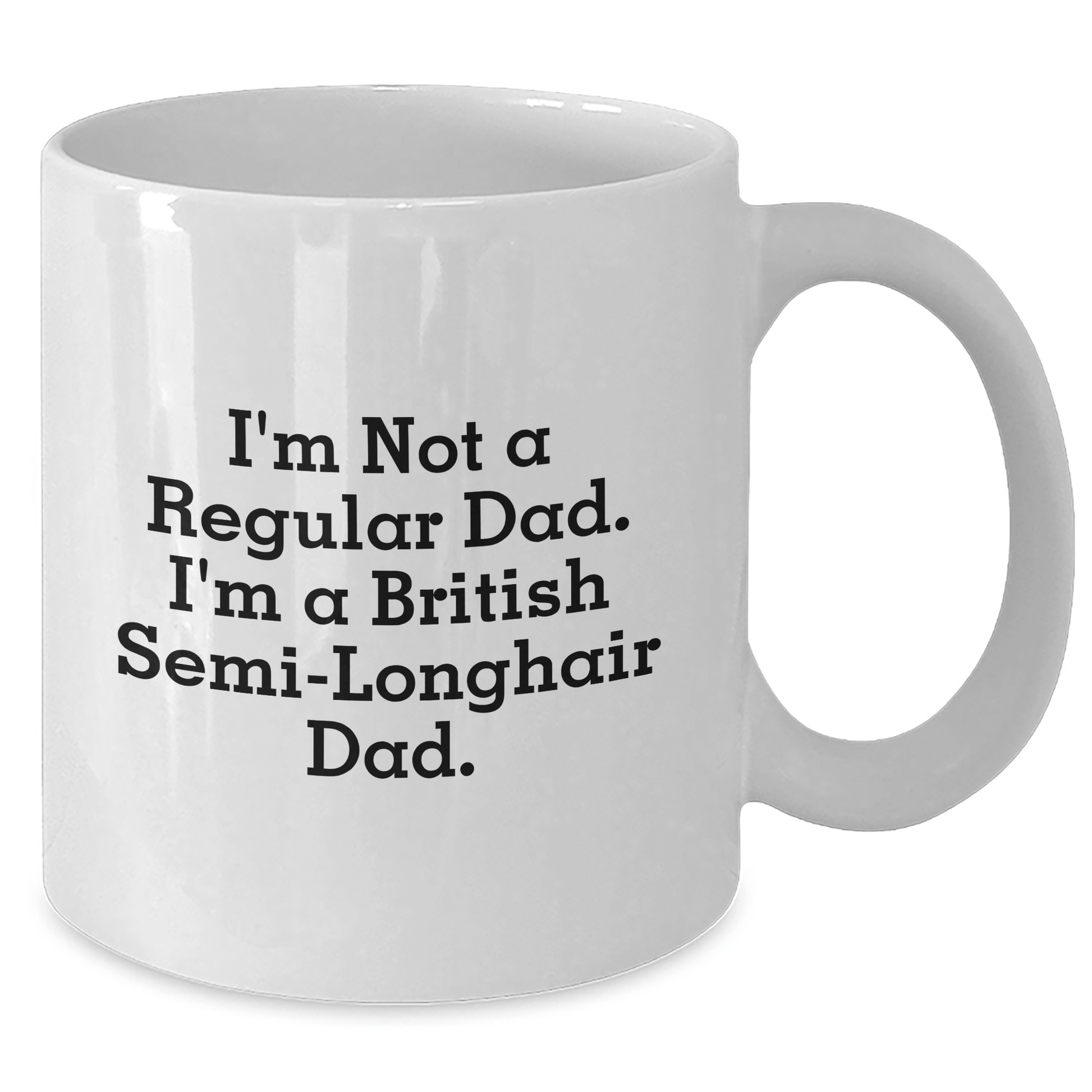 British Semi-Longhair Cat Funny Mugs Gifts from Dad to British Semi-Longhair Cat Graduation Unique Gifts