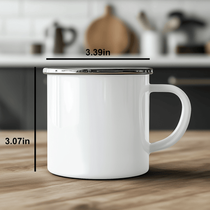 Funny Postal Worker Gifts from Family for Father's Day - Best Camping Mug Ever, 12 oz Stainless Steel with Enamel Finish 12oz / White