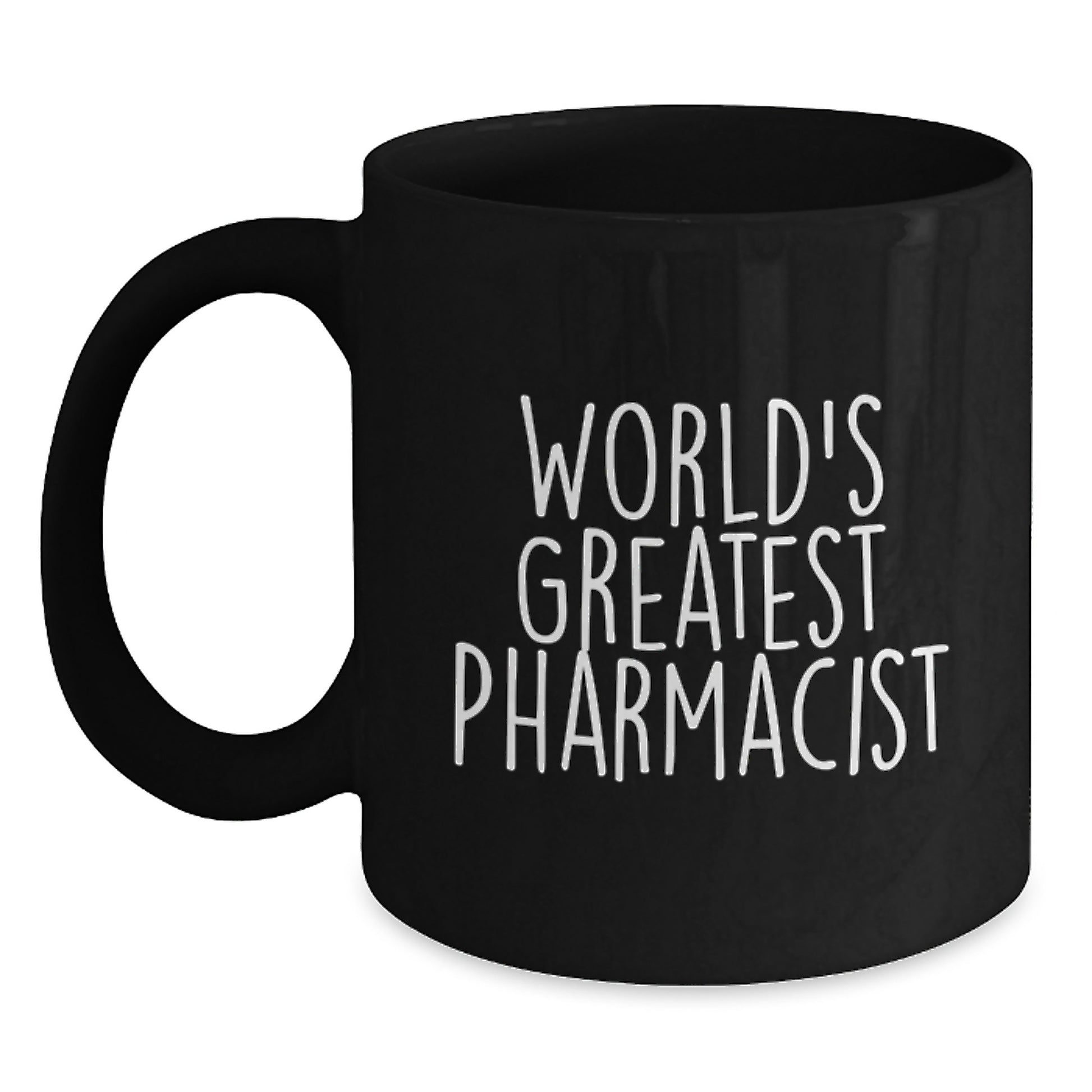 Funny World's Greatest Pharmacist Black Coffee Mug Gifts for Pharmacist Birthday Unique Gifts from Friends - Main