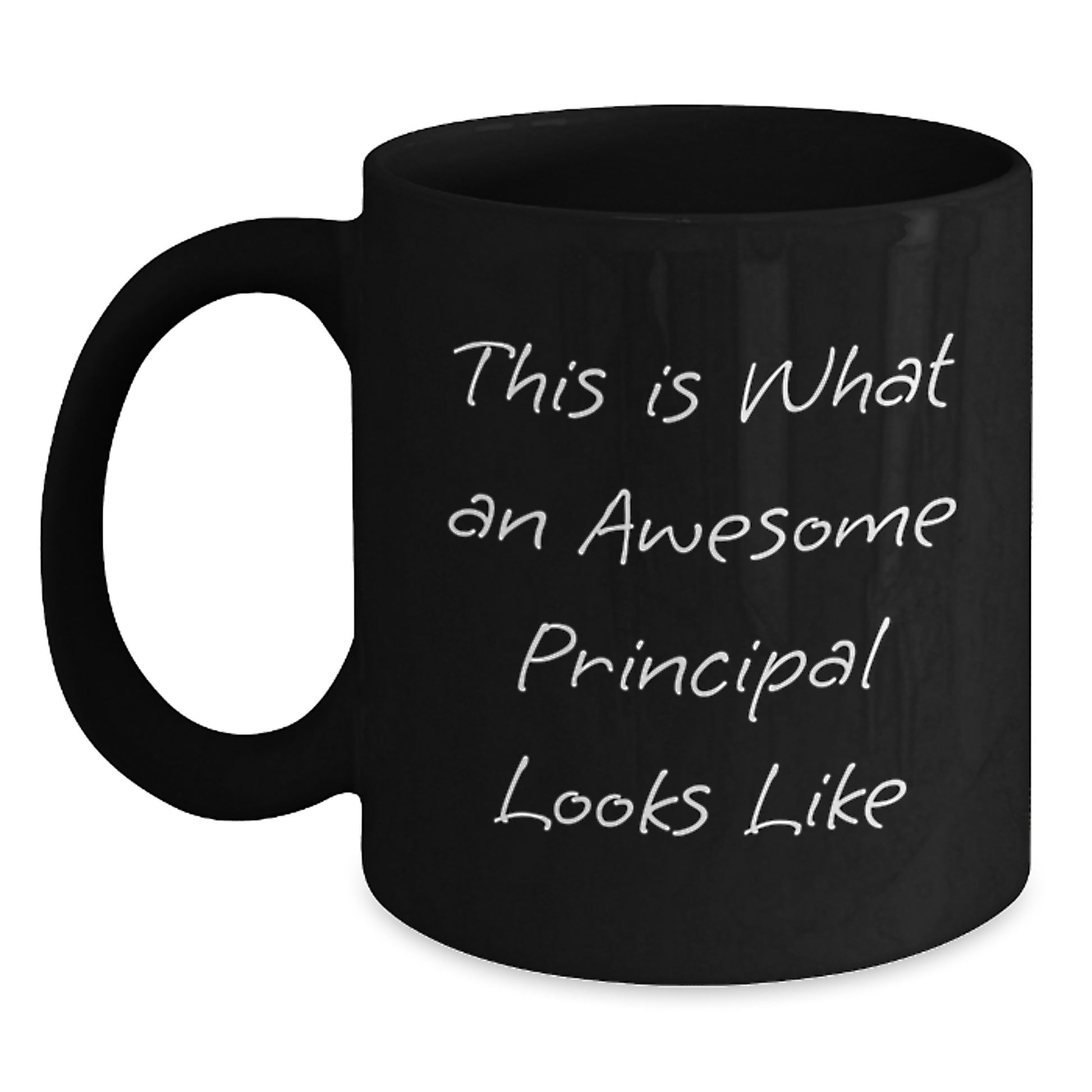 Funny Principal Quotes Gifts from Friends to Men, Inspirational Black Coffee Mugs for Graduation Unique Gifts - Main