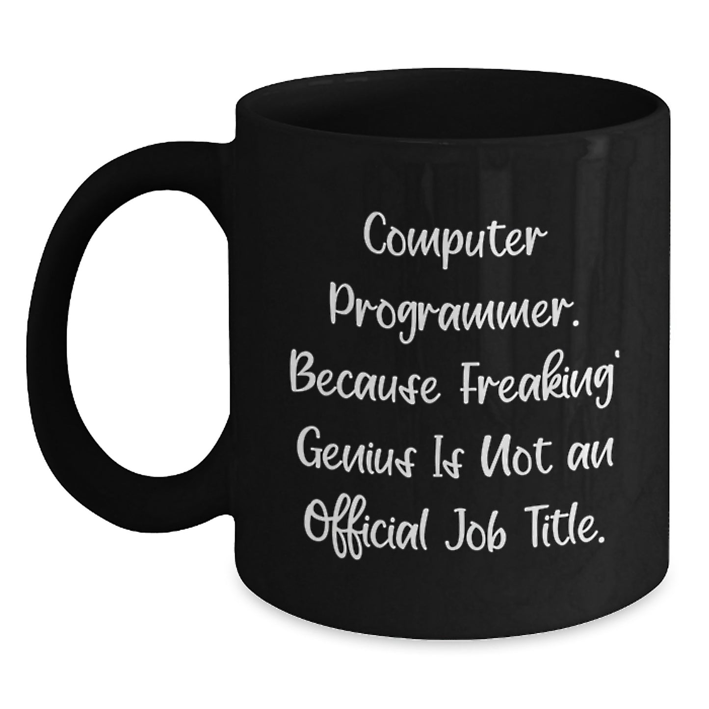Computer Programmer Funny Mugs Gifts for Men Black Coffee Mug from Friends Christmas Unique Gifts - Main