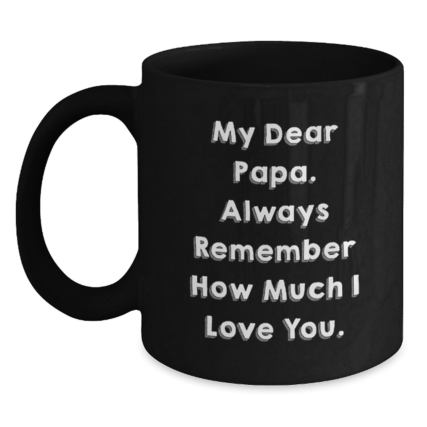 Funny Papa Gifts from Men to Papa, Papa Black Coffee Mug, Papa Birthday Unique Gifts - Main