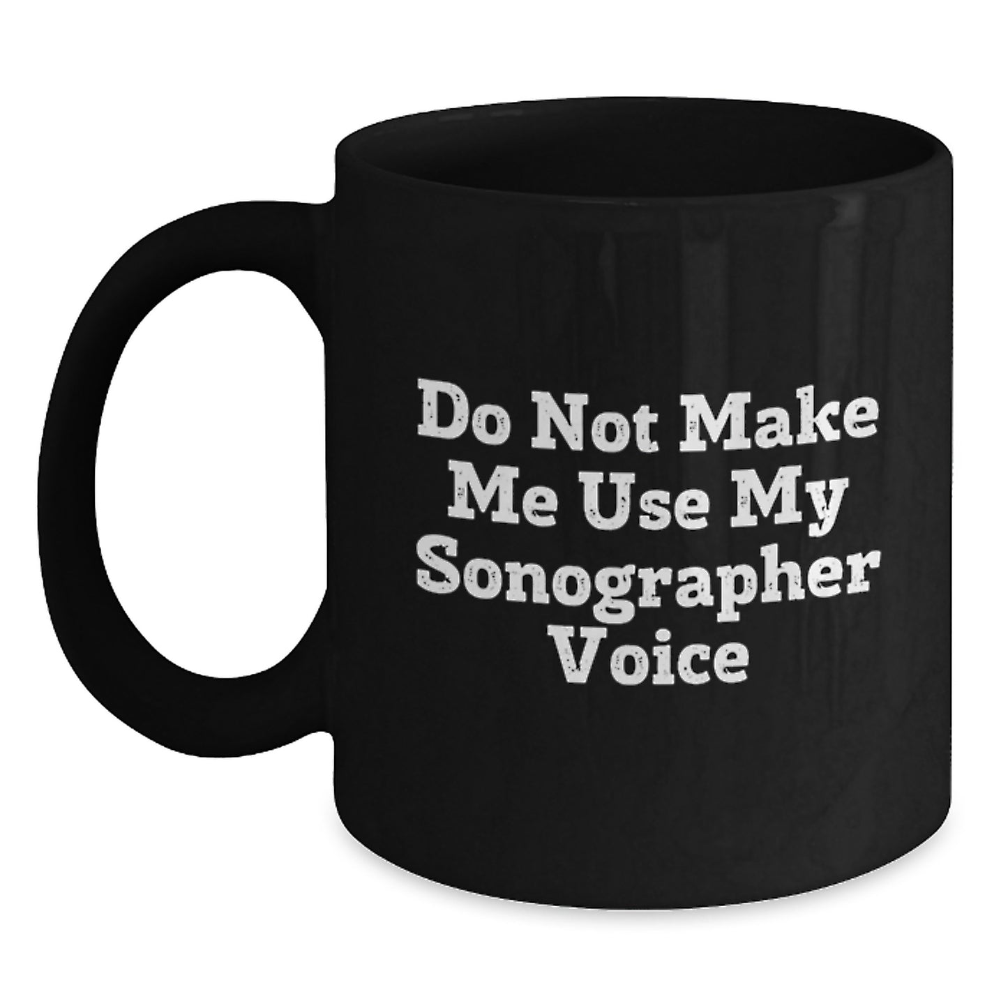 Funny Sonographer Gifts for Christmas Unique Black Coffee Mugs from Friends to Men and Women - Main