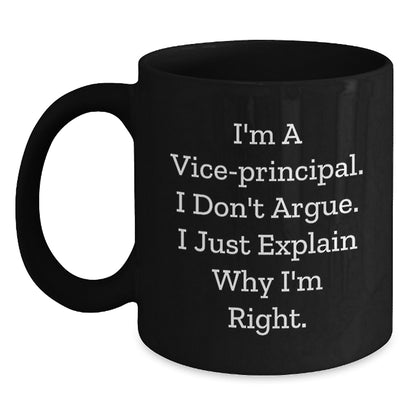 Funny Vice-principal Black Coffee Mug Gifts from Friends for Vice-principal Birthday Unique Unique Gifts - Main