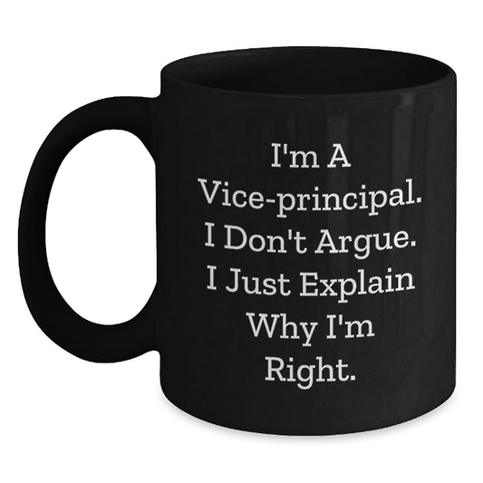 Funny Vice-principal Black Coffee Mug Gifts from Friends for Vice-principal Birthday Unique Unique Gifts - Main