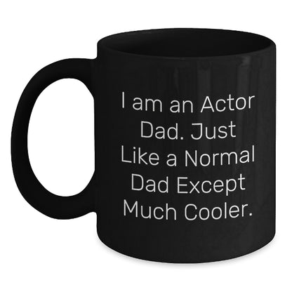 Funny Actor Dad Gifts from Men to Actor, Christmas Unique Gifts for Actor, Actor Black Coffee Mug - Main