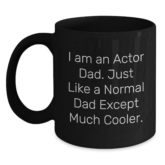 Funny Actor Dad Gifts from Men to Actor, Christmas Unique Gifts for Actor, Actor Black Coffee Mug - Main