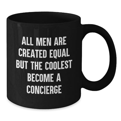 Funny Concierge Quotes Gifts from Men to Concierge Friends on Valentine's - Black Coffee Mug - Additional