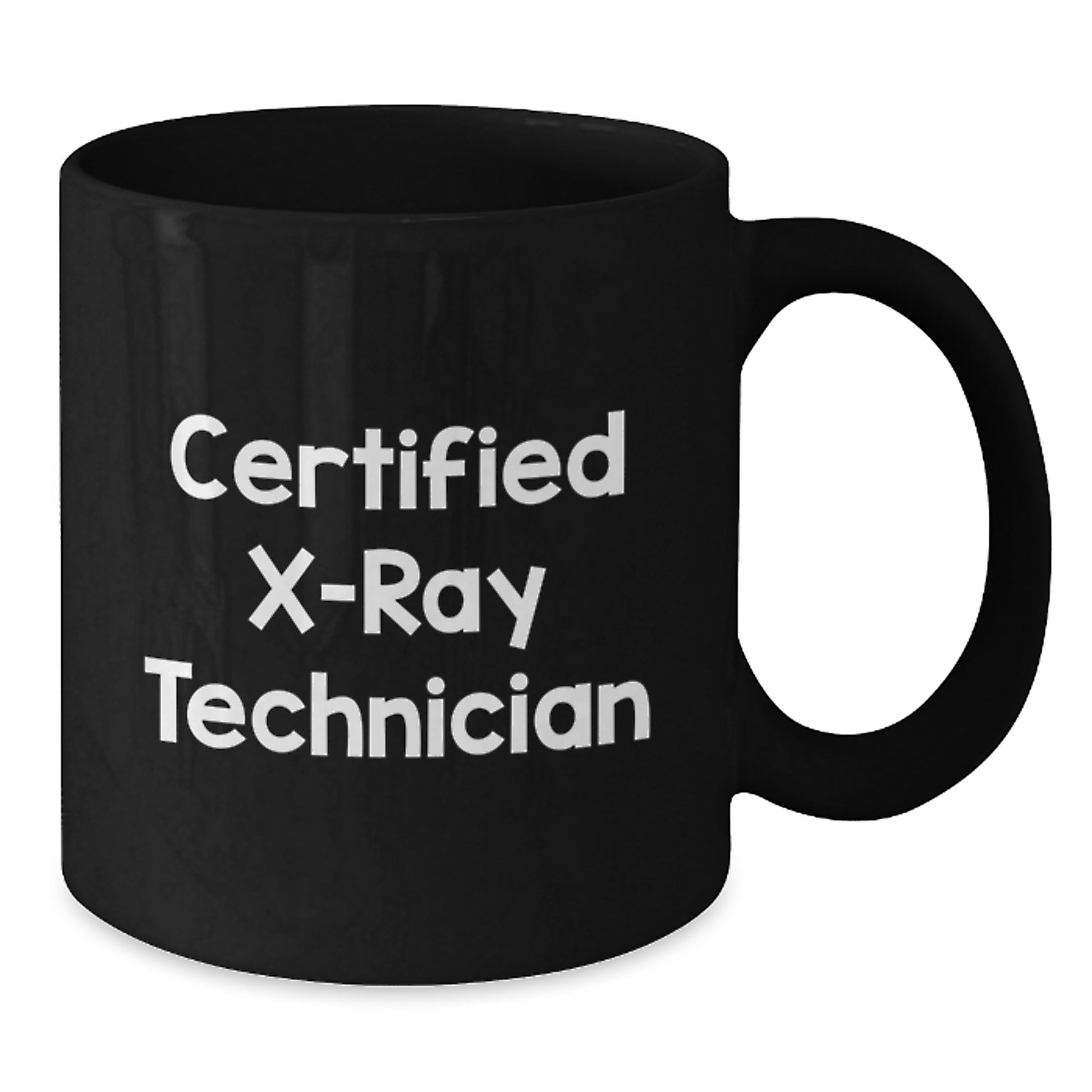 Funny X-Ray Technician Gifts for Him, Unique Black Coffee Mug from Friends, Valentine's Unique Gifts for Certified X-ray Technician - Additional