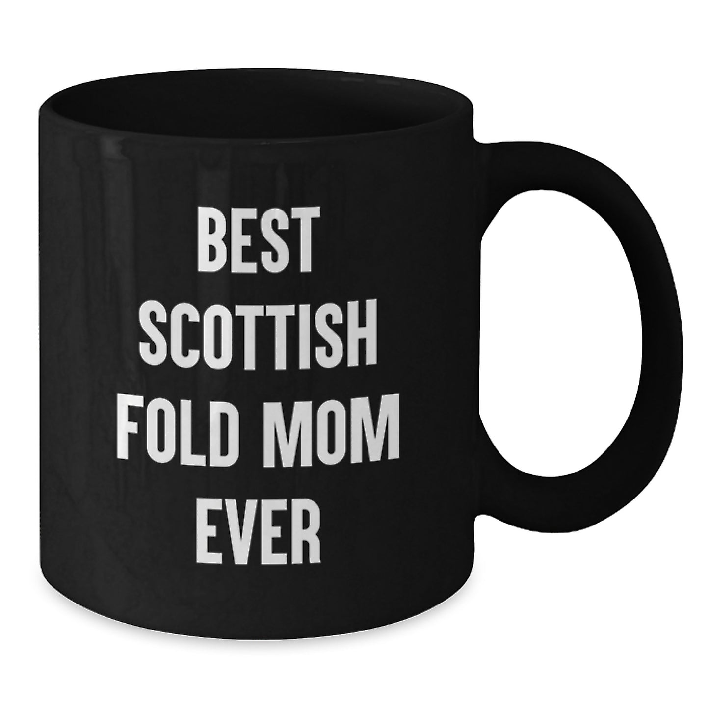 Black Coffee Mugs for Scottish Fold Cat Lovers, Funny Quote Gifts from Mom on Valentine's - Additional
