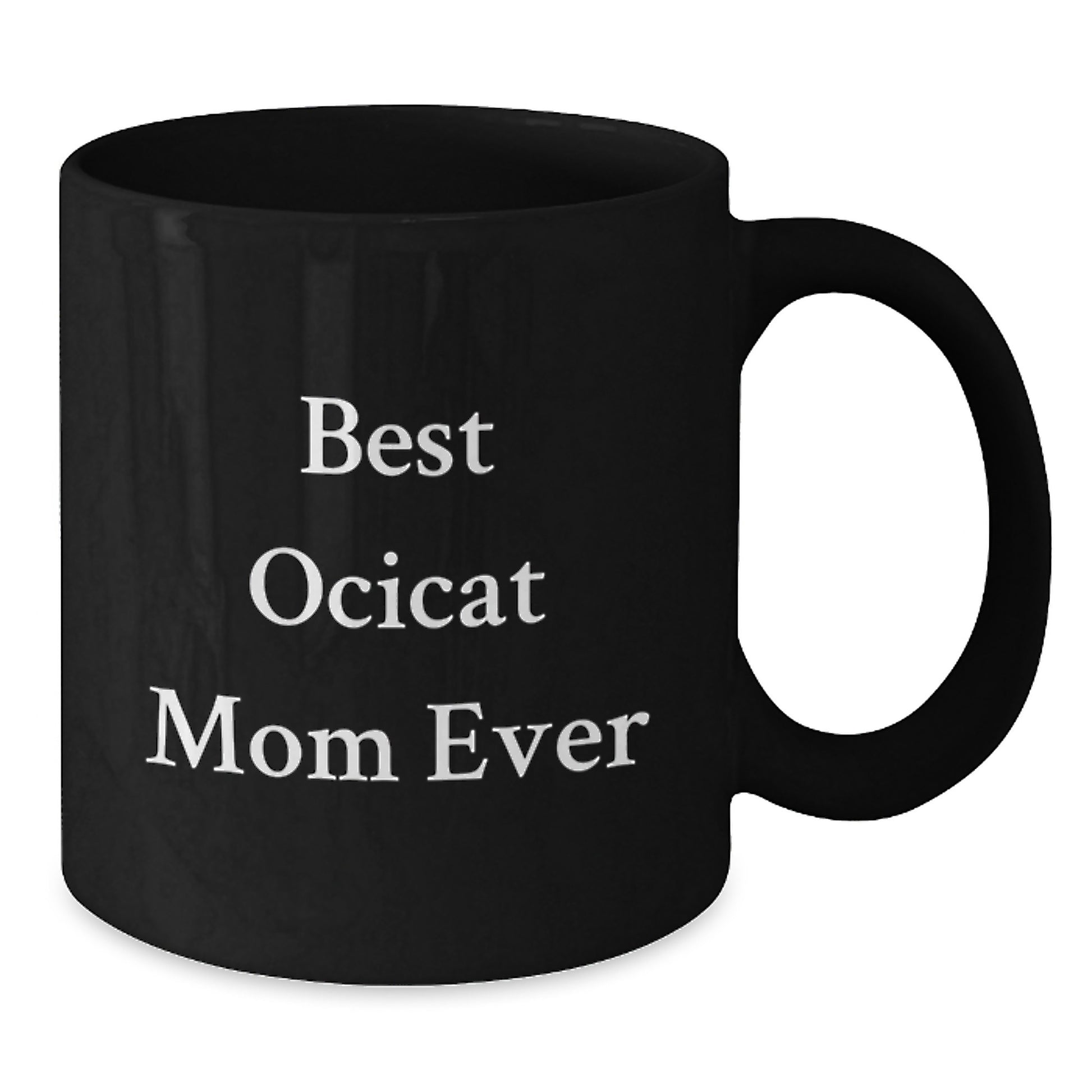 Funny Quotes for Ocicat Lovers Gifts from Family Friends on Valentine's Unique Black Coffee Mug - Additional