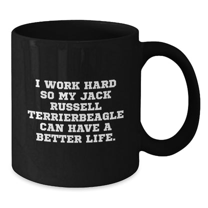 Funny Jack Russell Terrier Dog Coffee Mug Gifts from Men to Their Lovable Beagle Dog Valentine's Unique Gifts for Dog Lovers - Additional