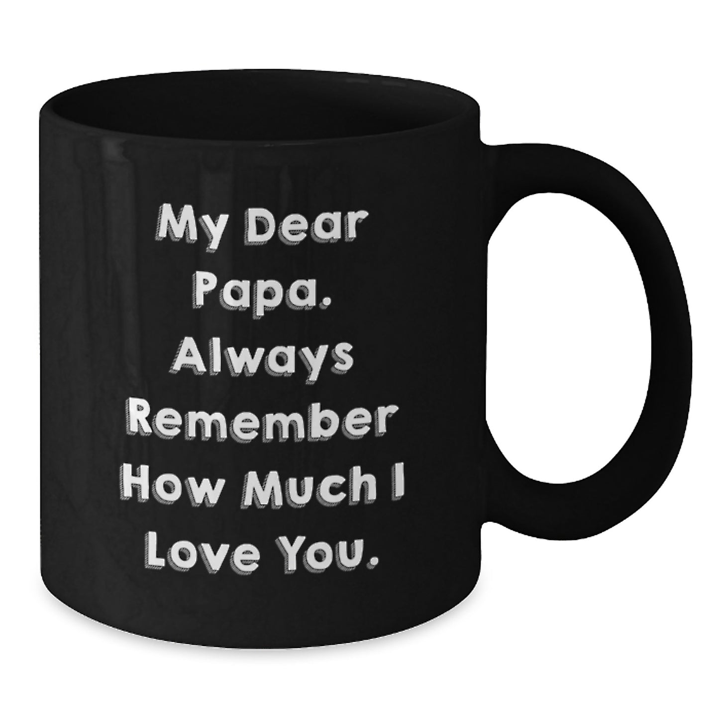 Funny Papa Gifts from Men to Papa, Papa Black Coffee Mug, Papa Birthday Unique Gifts - Additional