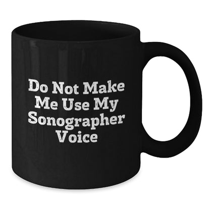 Funny Sonographer Gifts for Christmas Unique Black Coffee Mugs from Friends to Men and Women - Additional